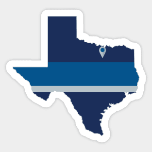 Dallas Basketball Sticker